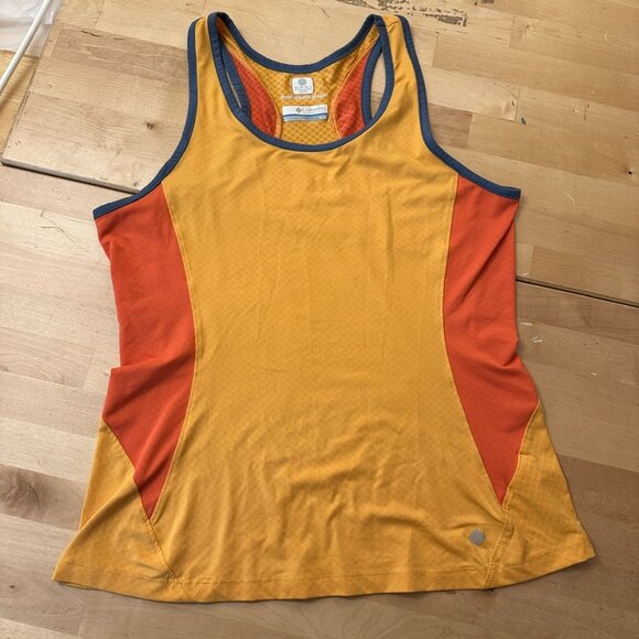 Ws Columbia Tank Top, Omni Freeze Zero, Medium, Orange - Picture 2 of 7